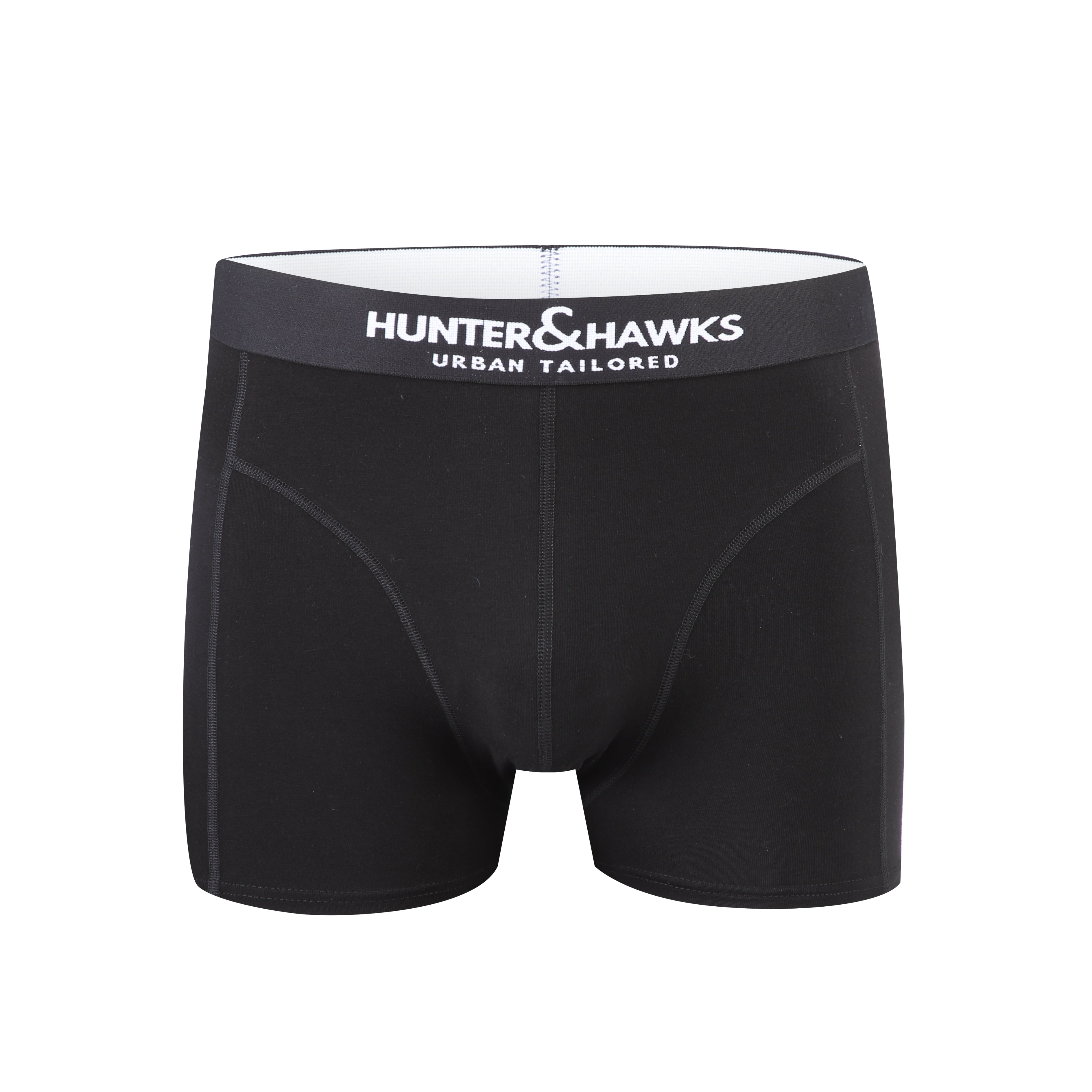 Hunter&Hawks Black Cotton Boxer