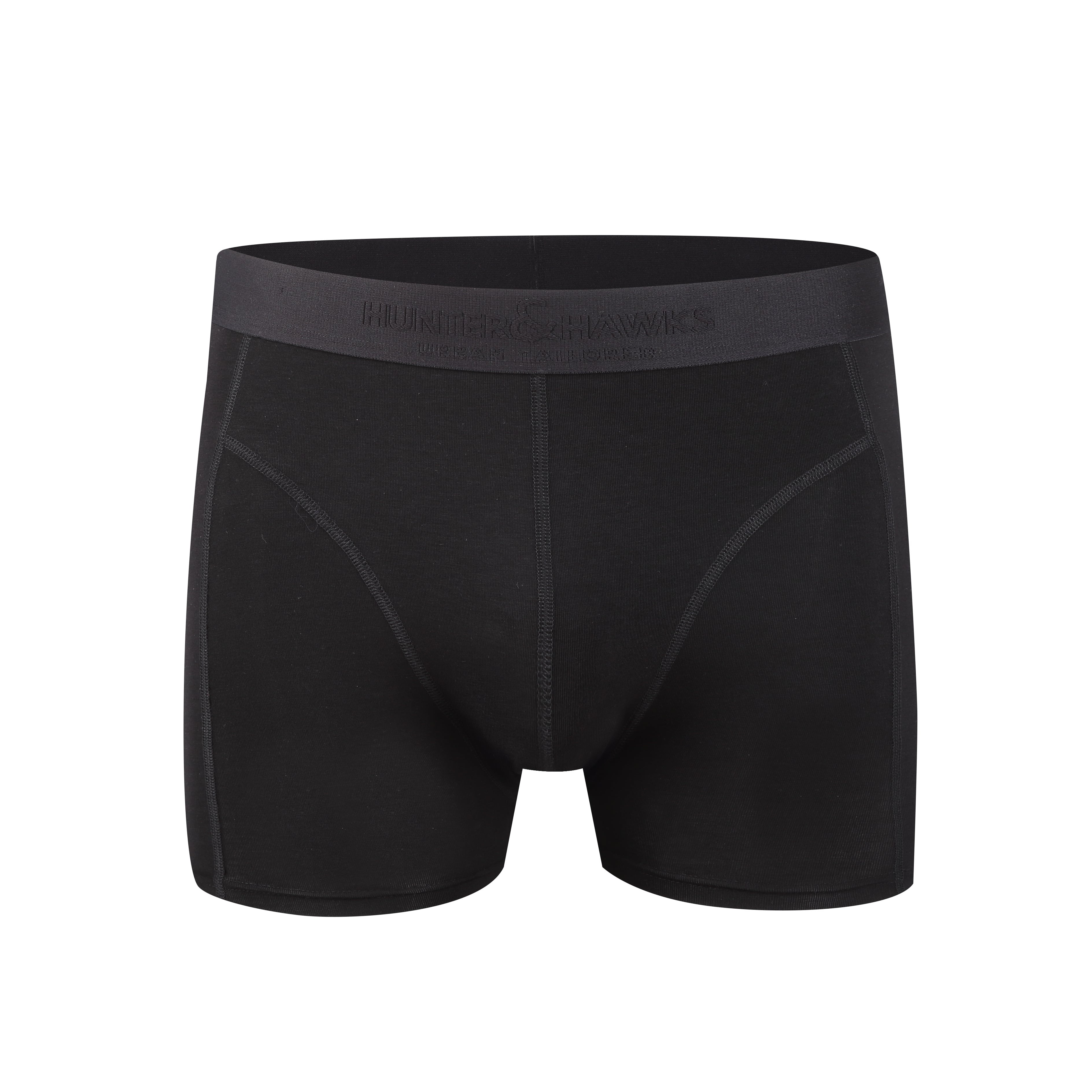 Hunter&Hawks Black Bamboo Boxer